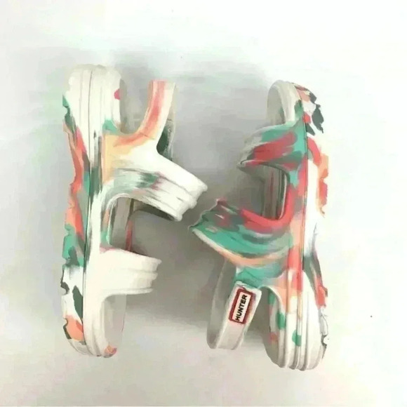 Hunter Women's Bloom Algae Marble Sandal - Picture 3 of 7